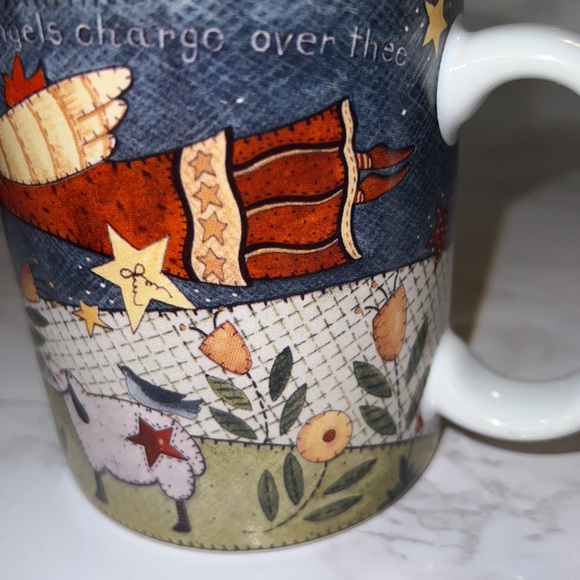 Angels Charge, beautiful coffee cup from an original painting. W/ Sheep & Angels - Picture 5 of 10